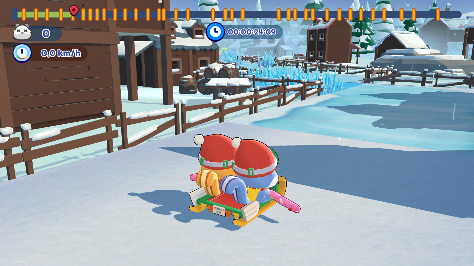 SKID: Tori's Frozen Racing screenshot 1