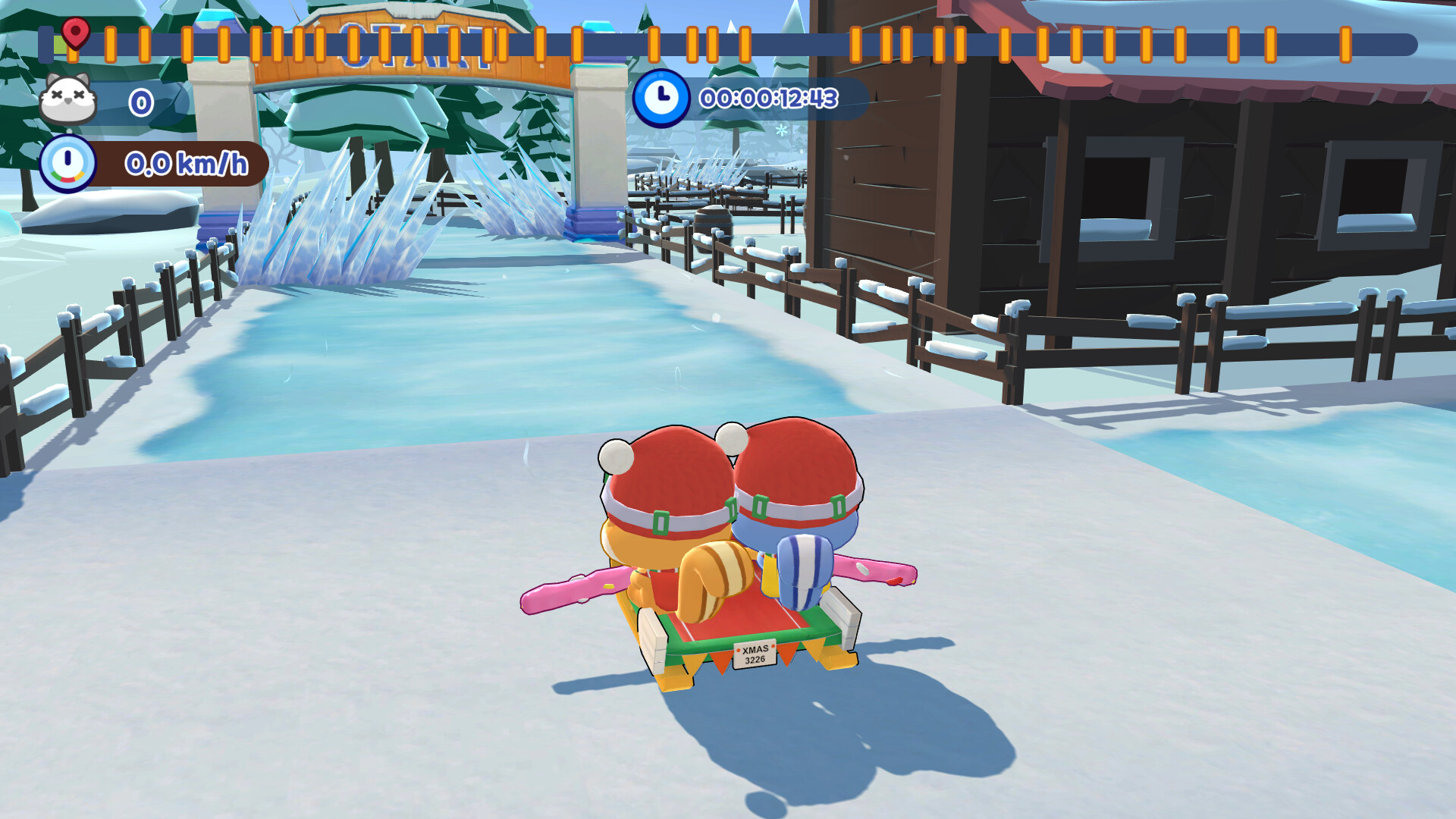 SKID: Tori's Frozen Racing screenshot 2