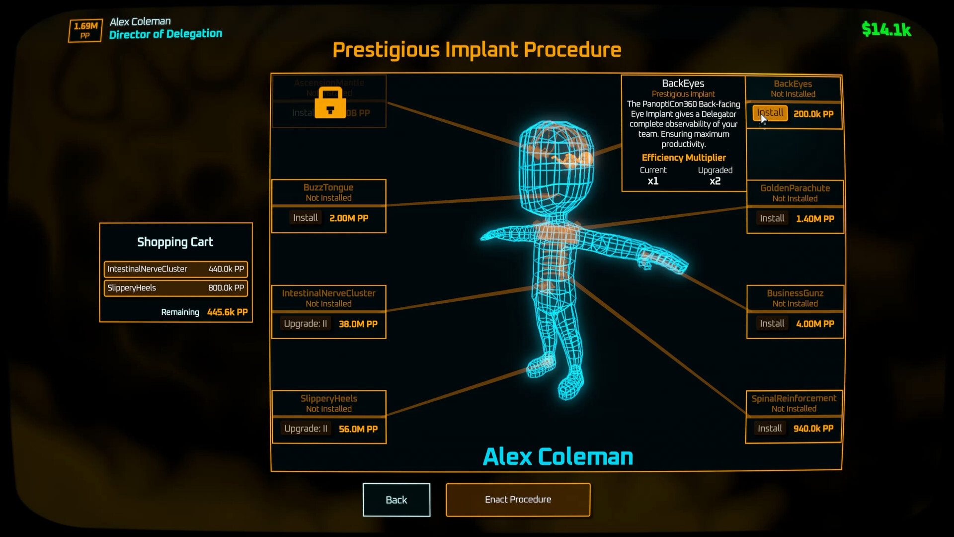 Delegatory screenshot 1