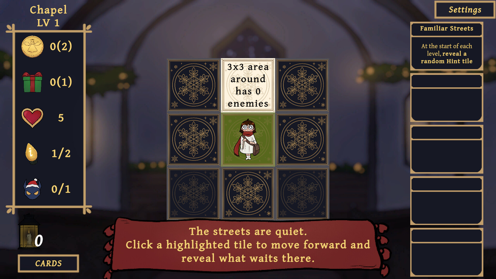 Carol and the Bells: A Cozy Strategy Game screenshot 1