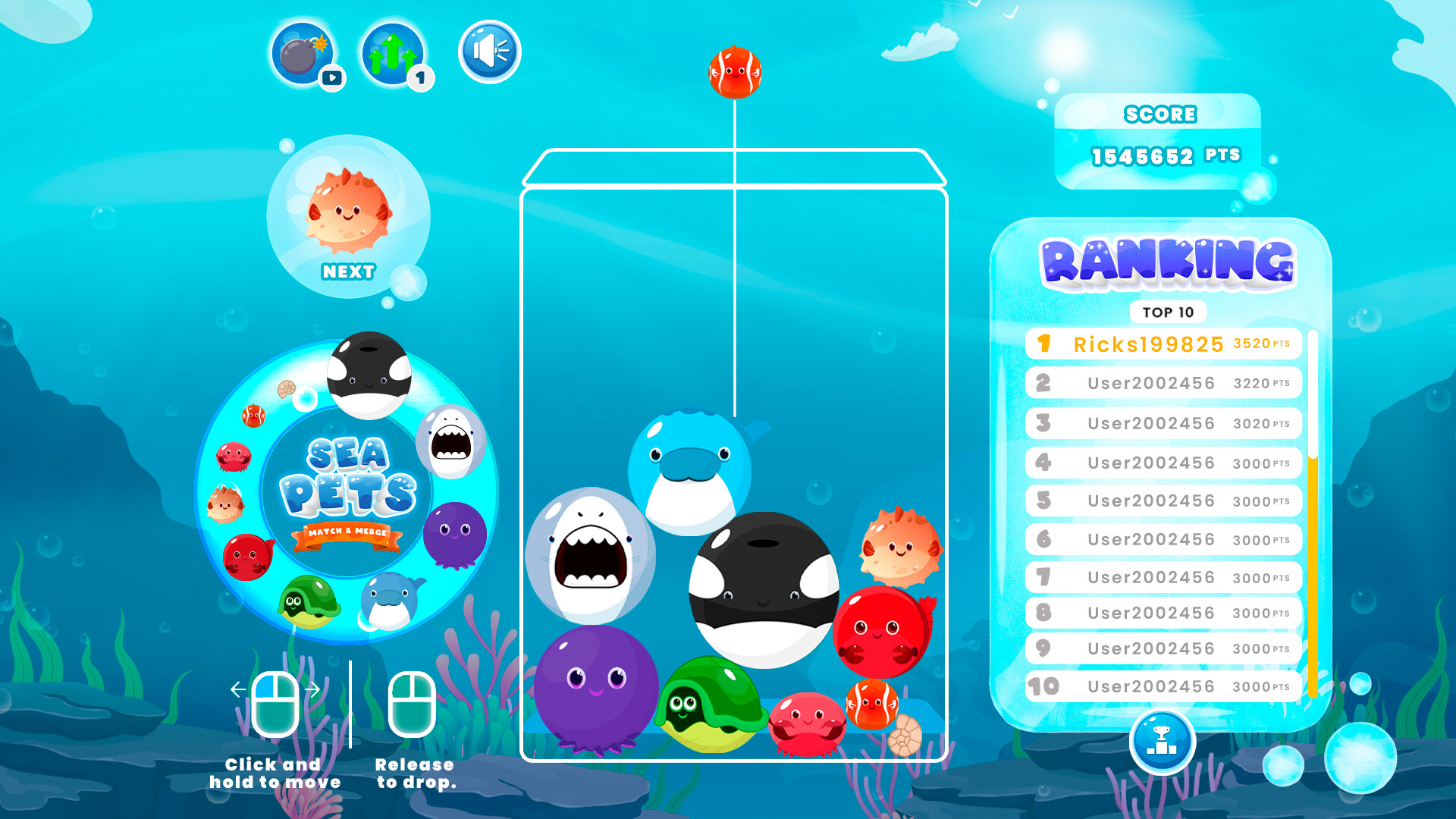 Sea Pets: Match & Merge screenshot 3