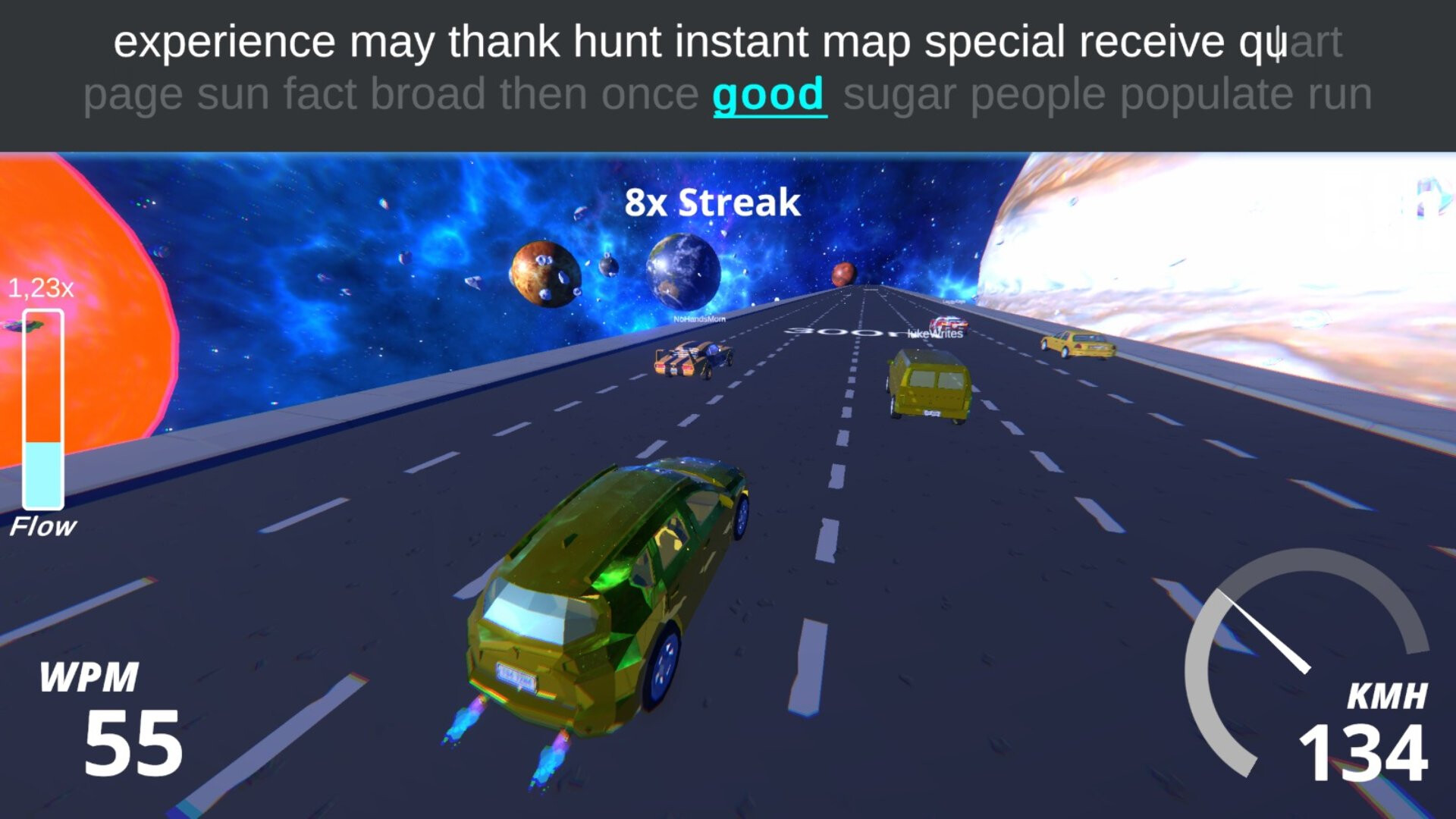 Typing Drag Racer screenshot 3