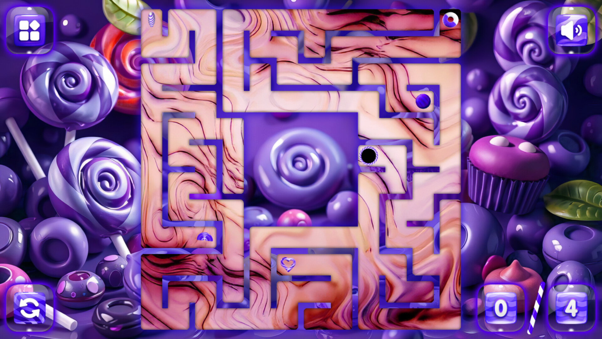 Sweetie Candy Maze: Violet Plum screenshot 3