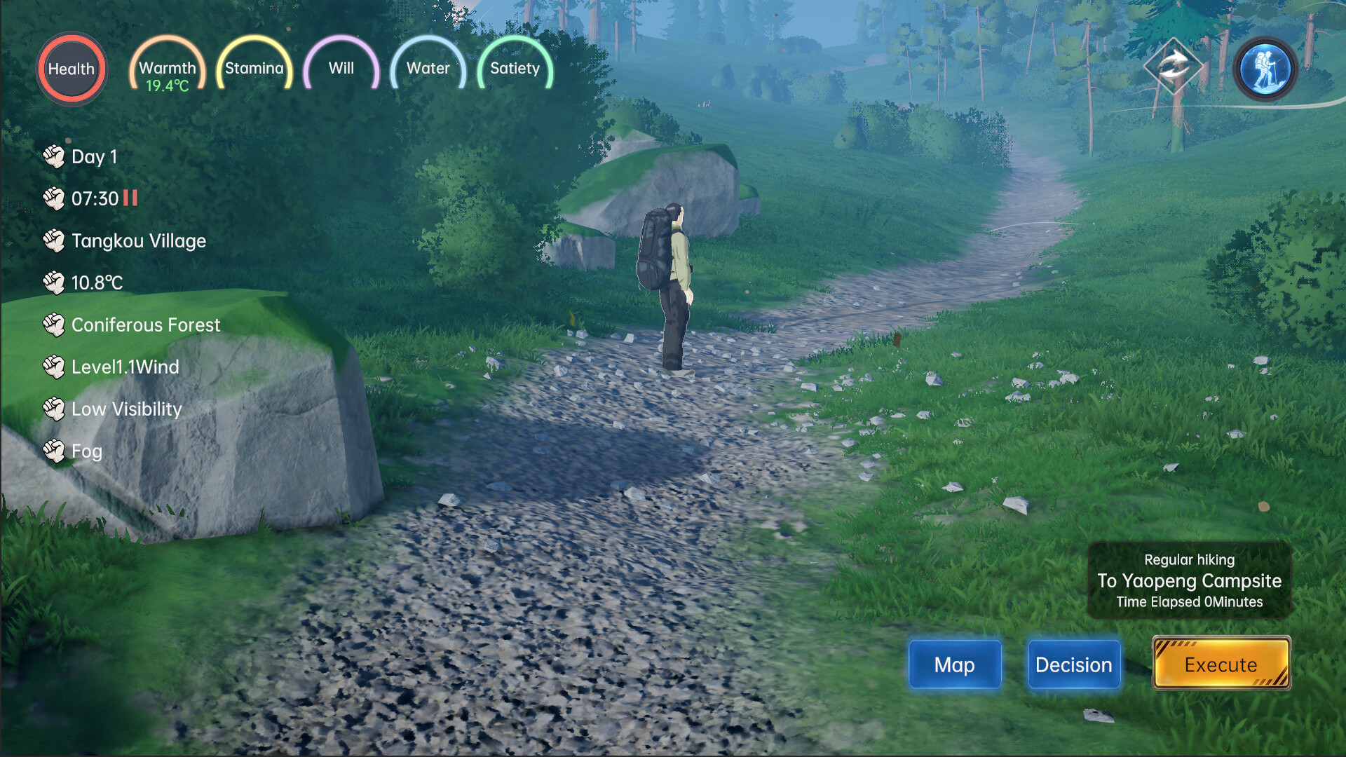 Aotai Traverse: Survival Simulator screenshot 1