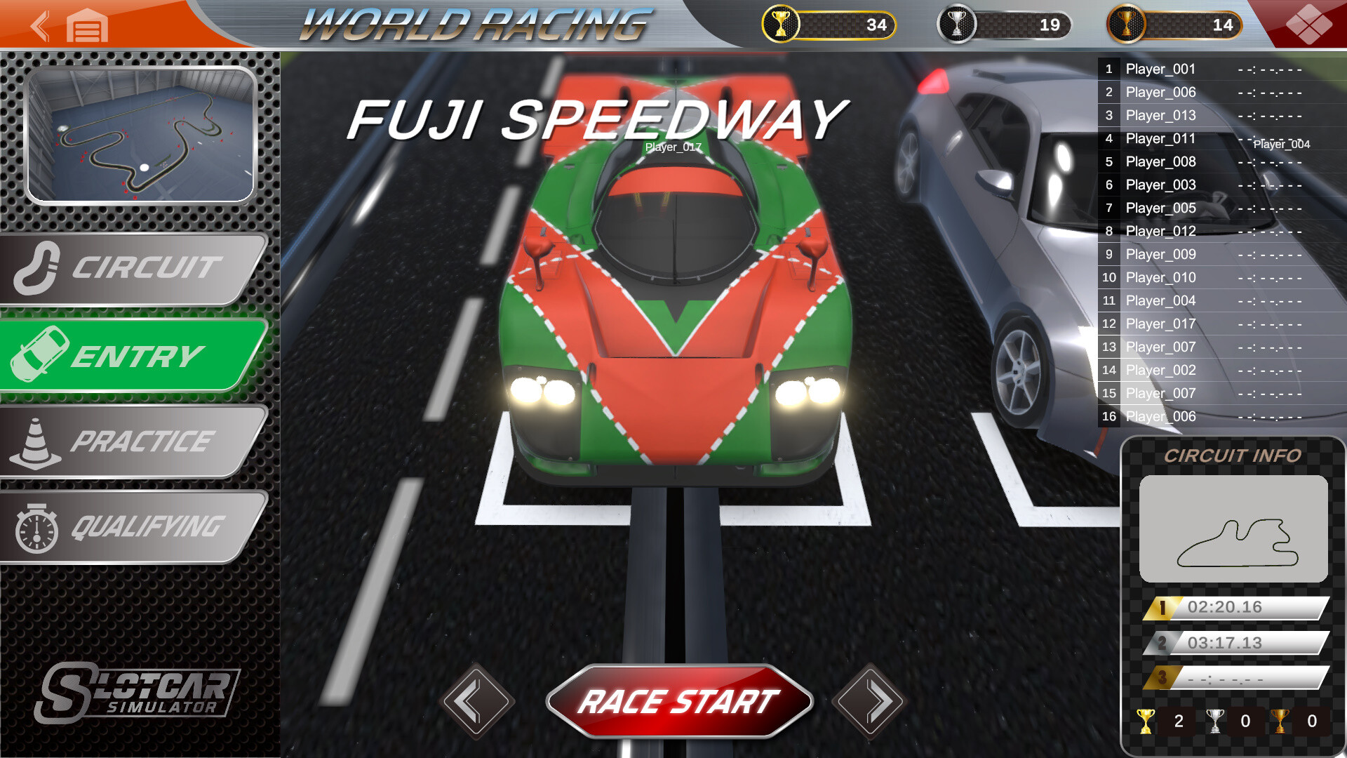 Slot Car Simulator screenshot 1
