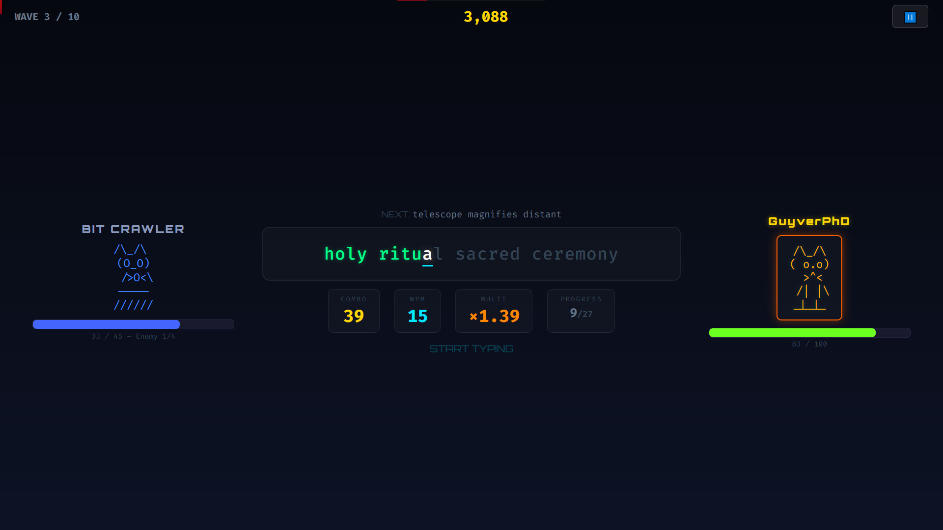 Typers Combat screenshot 1