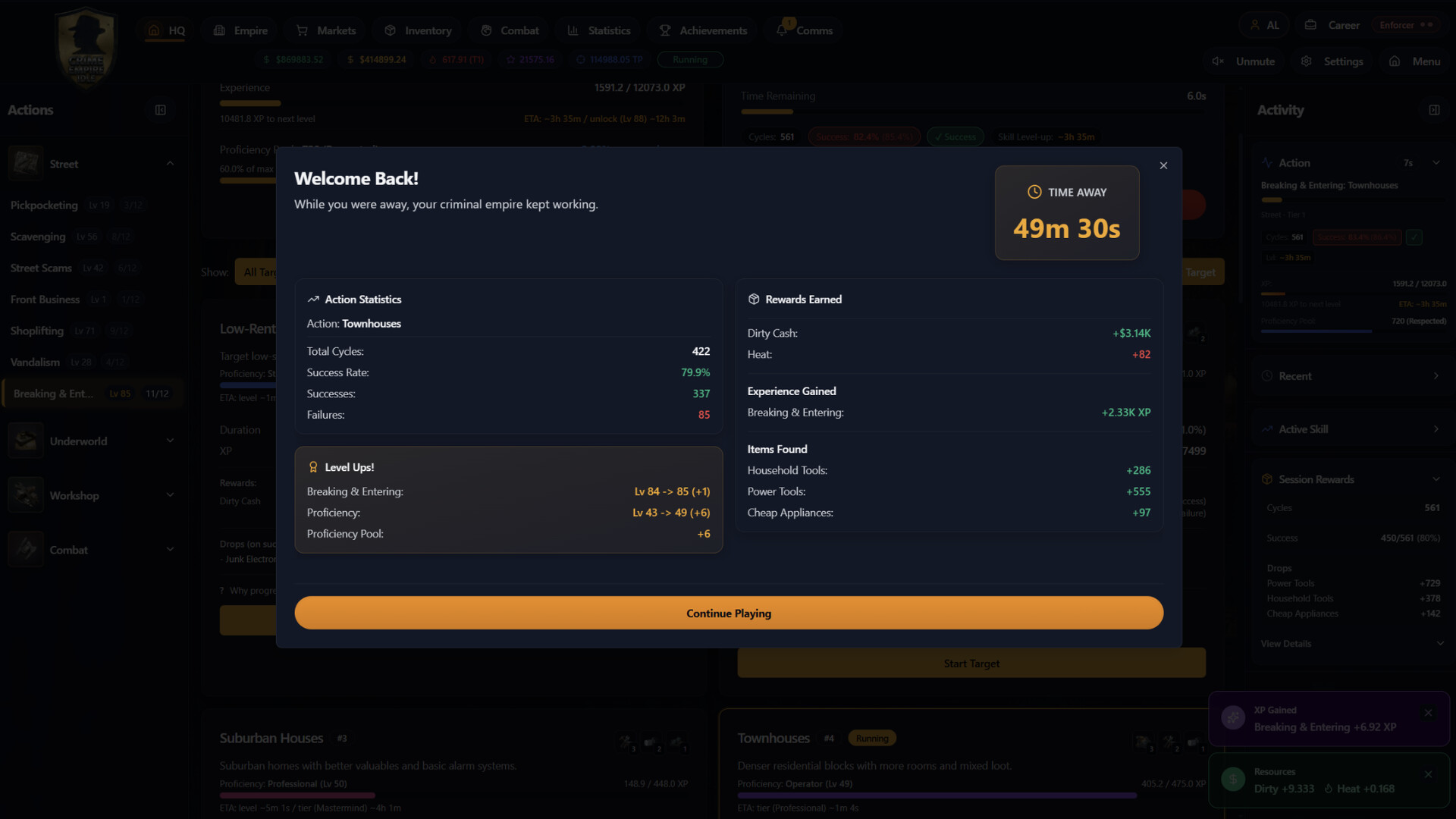 Crime Empire Idle screenshot 9