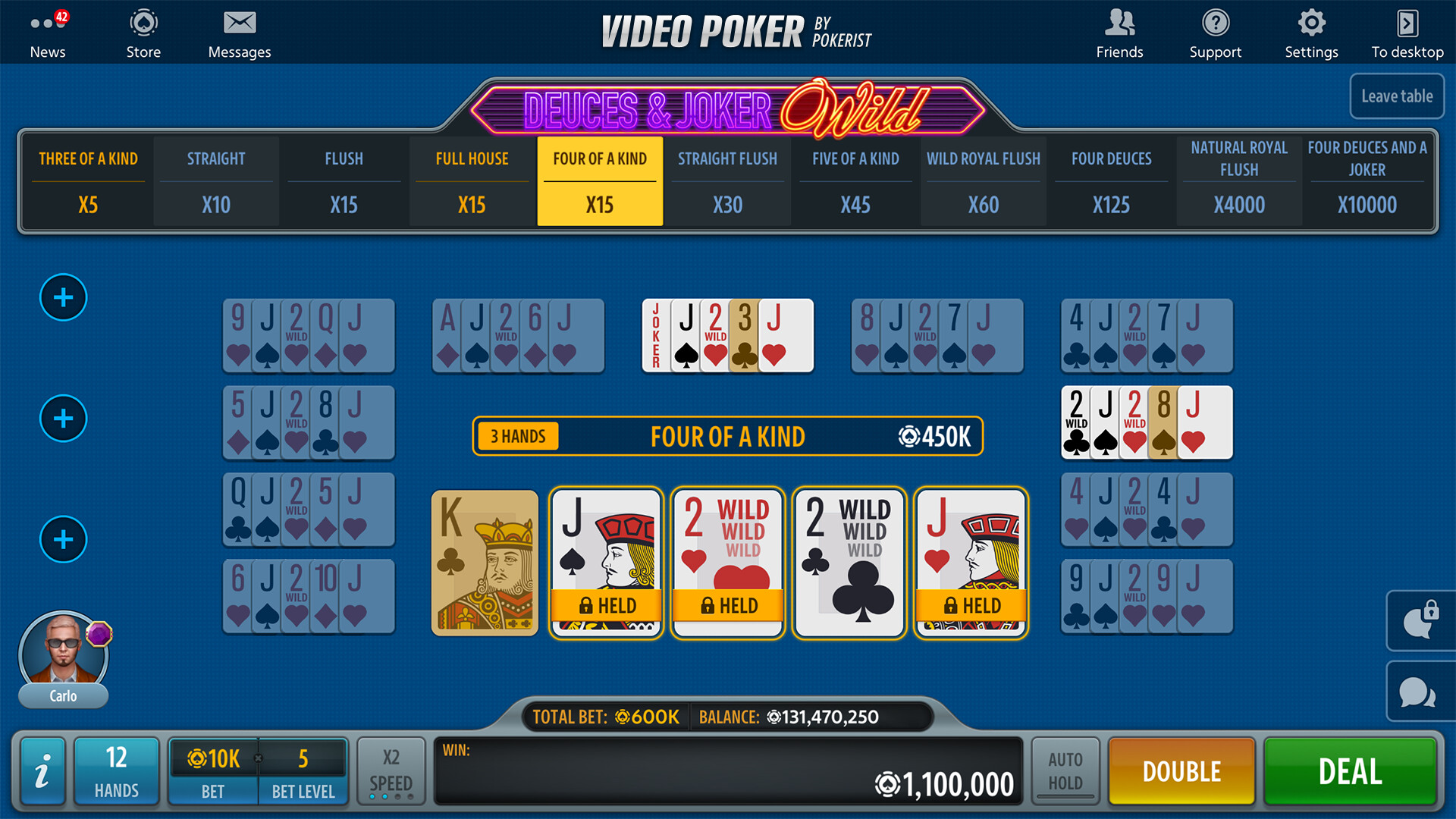 Video Poker by Pokerist screenshot 4