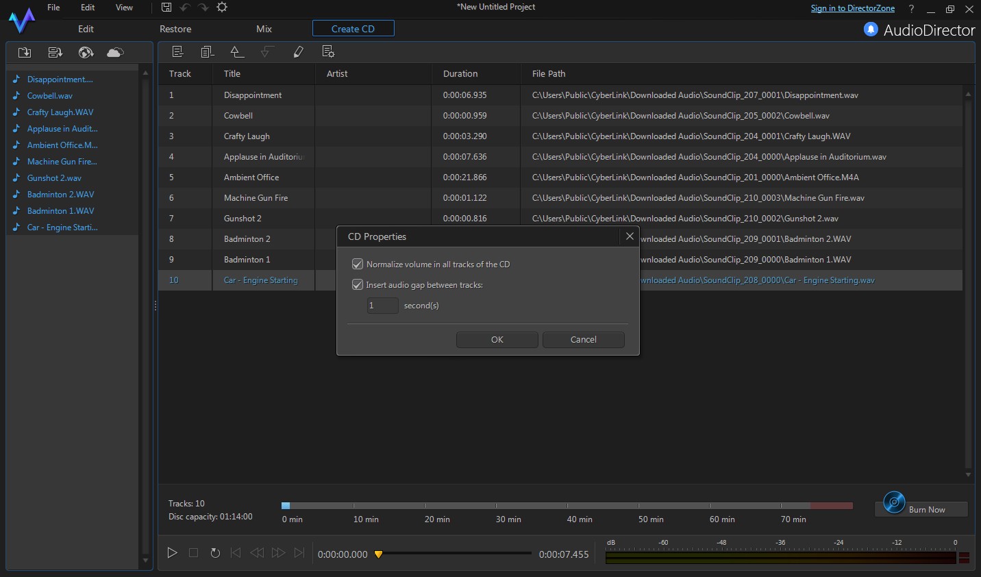 CyberLink AudioDirector 6 screenshot 4