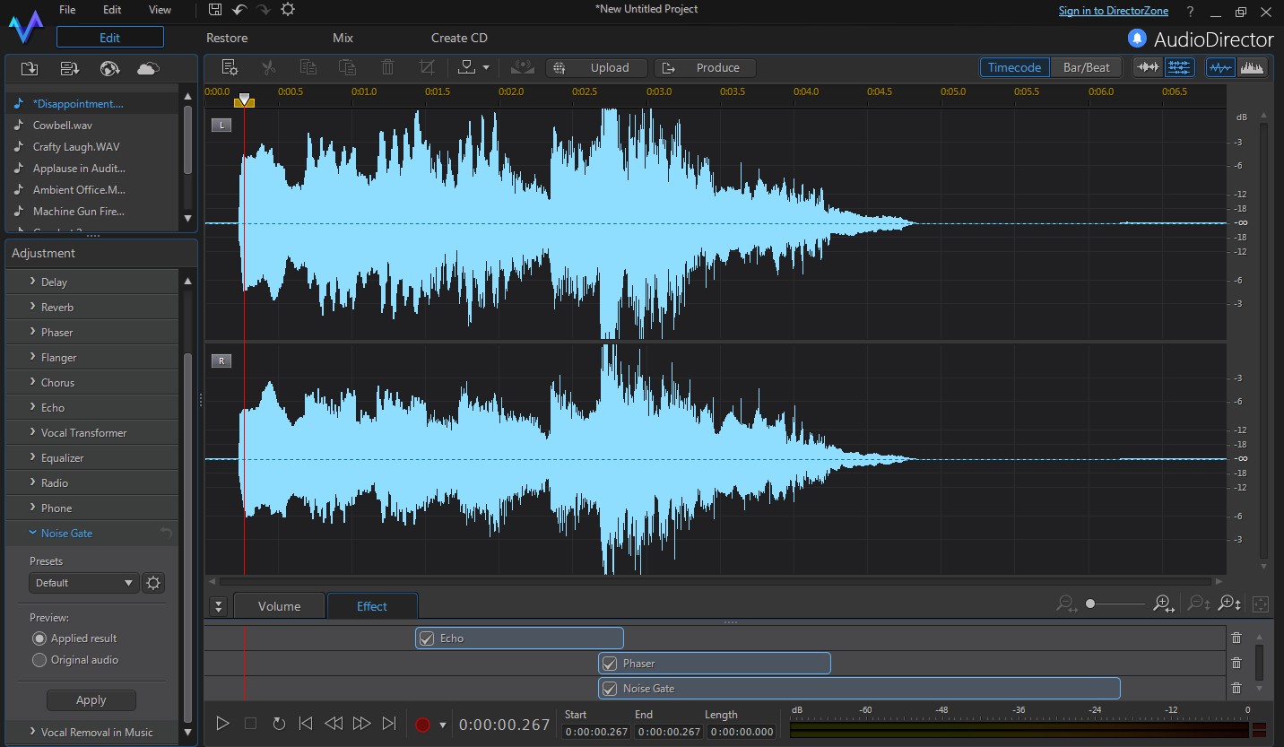 CyberLink AudioDirector 6 screenshot 5