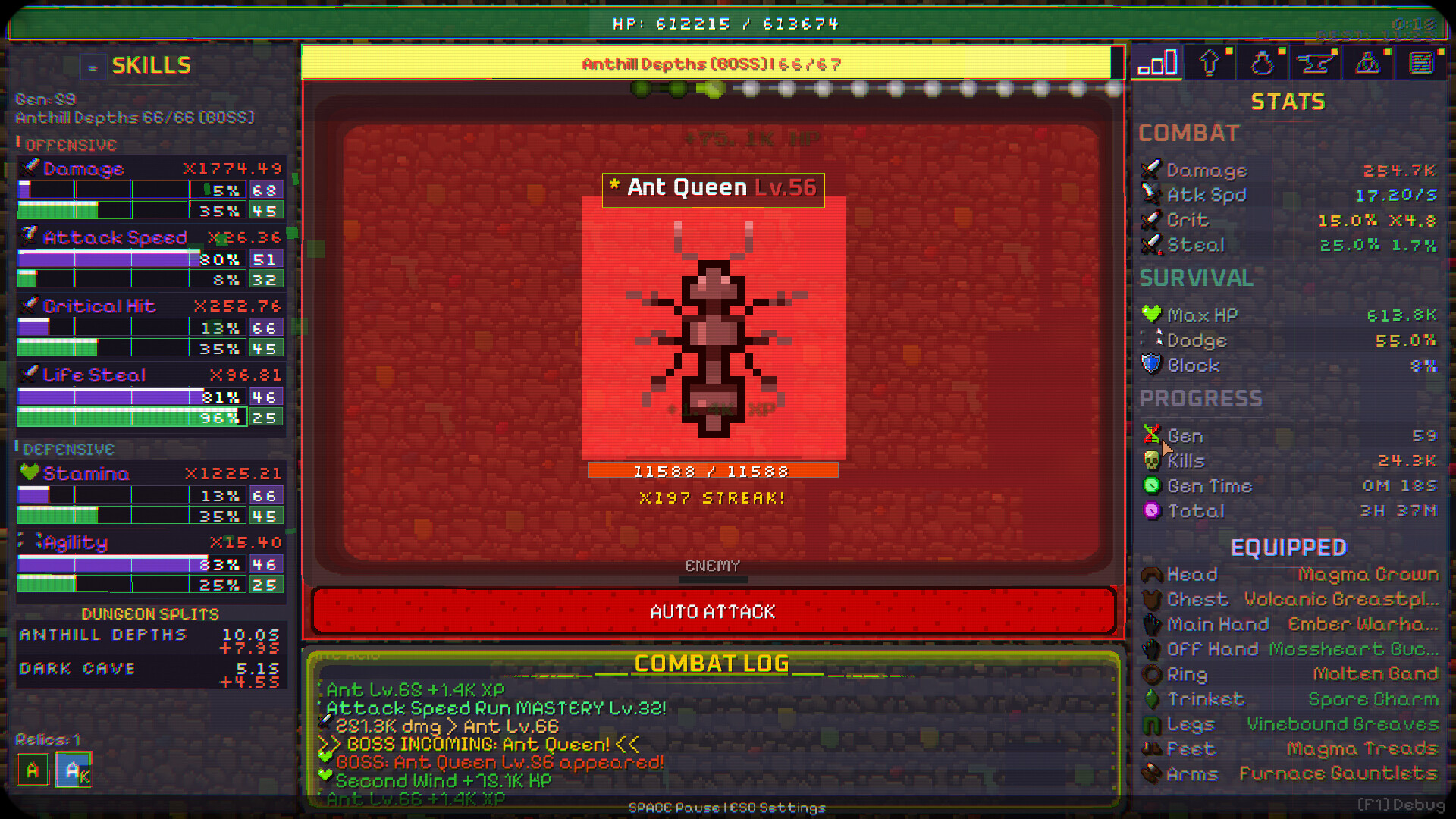 Gene Crawl: Dungeon Descent screenshot 1