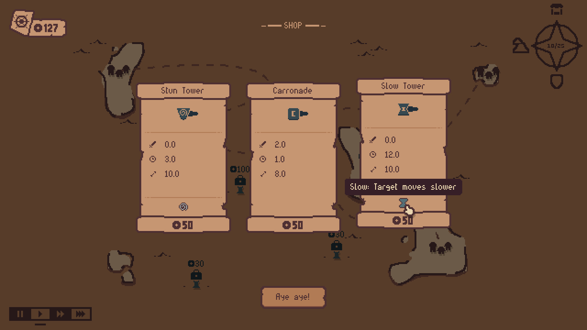 PEW PEW PIRATES - Tower Defense screenshot 3