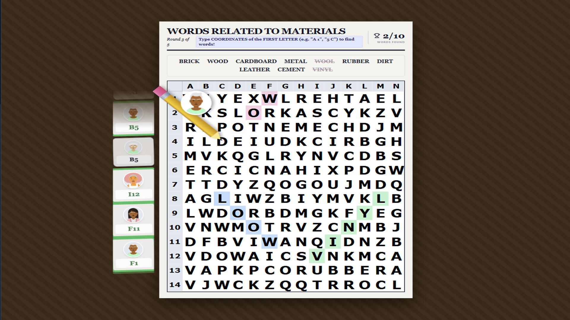 Raisin's Wordsearch screenshot 1