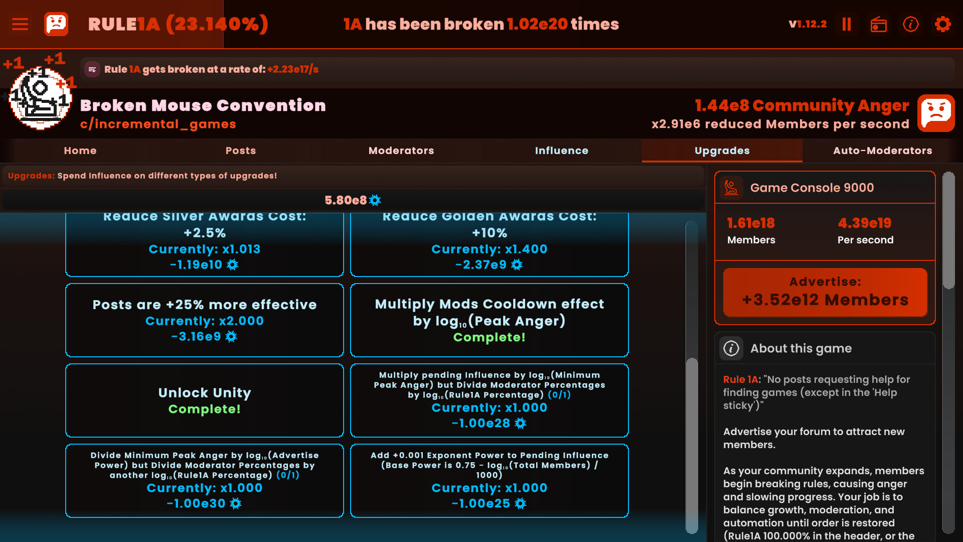 Rule1A Incremental: Idle Forum screenshot 8