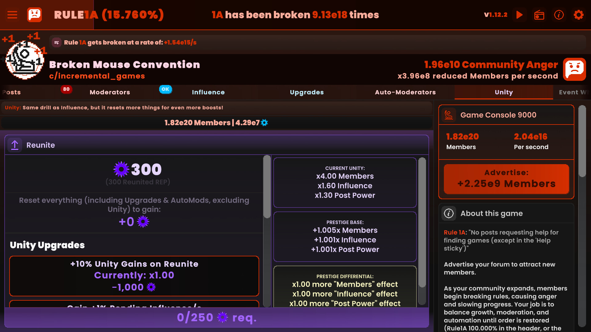 Rule1A Incremental: Idle Forum screenshot 6