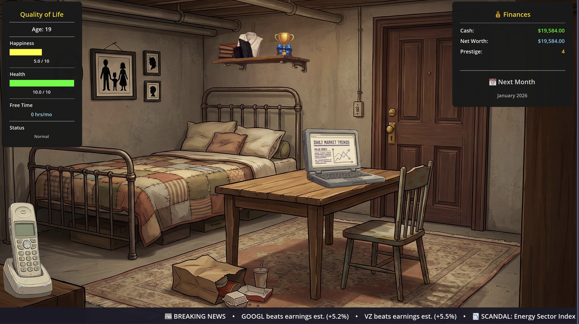 SELF MADE: Investment Life Sim screenshot 1