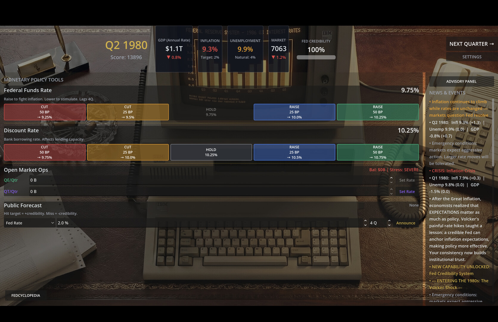 Federal Reserve Simulator screenshot 23