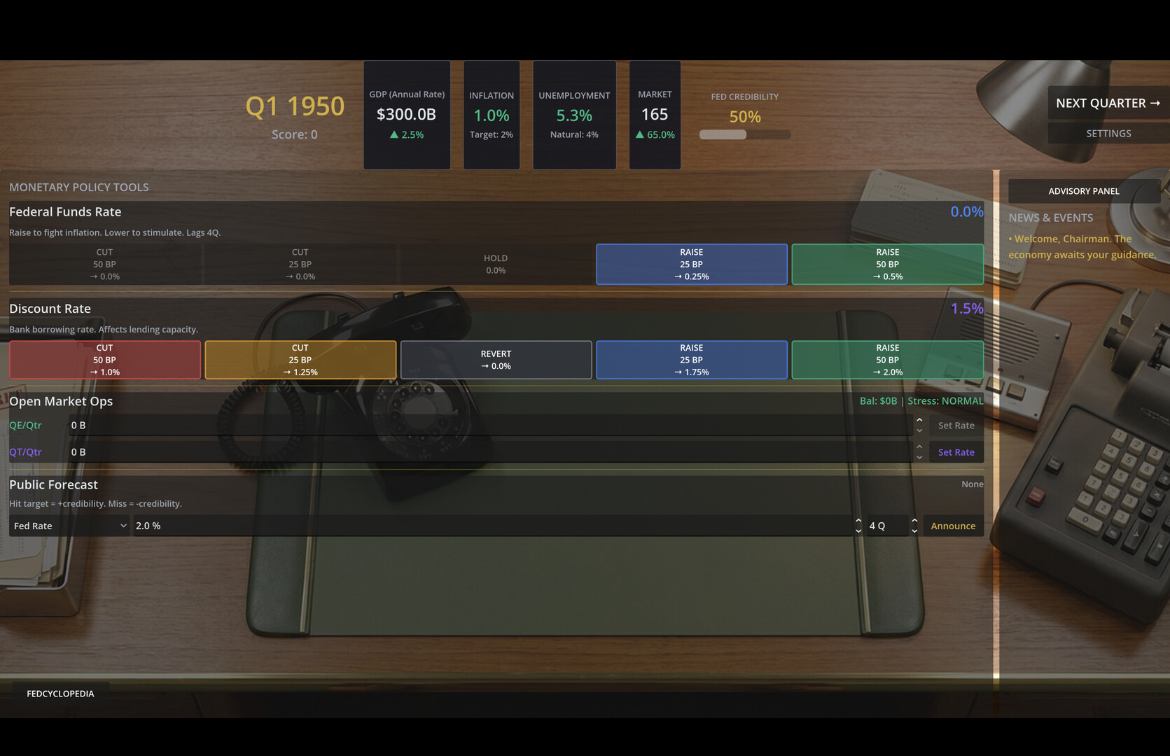 Federal Reserve Simulator screenshot 22