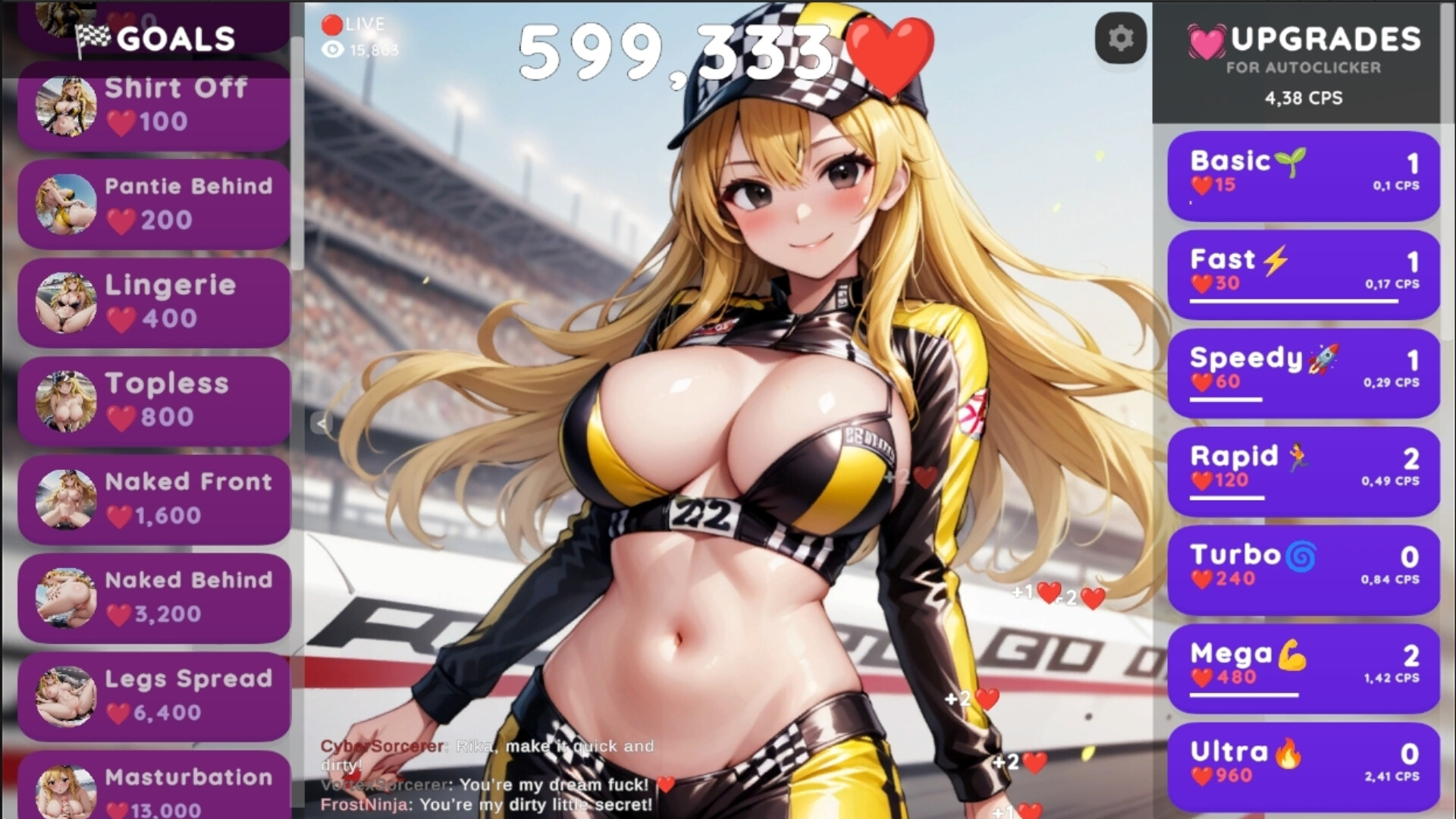 Hentai Clicker: Rika is streaming screenshot 2