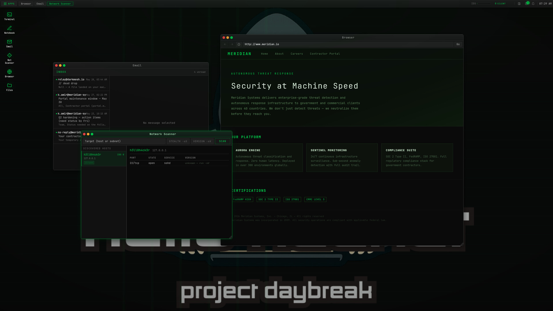 HELLO HACKER - Project Daybreak screenshot 3