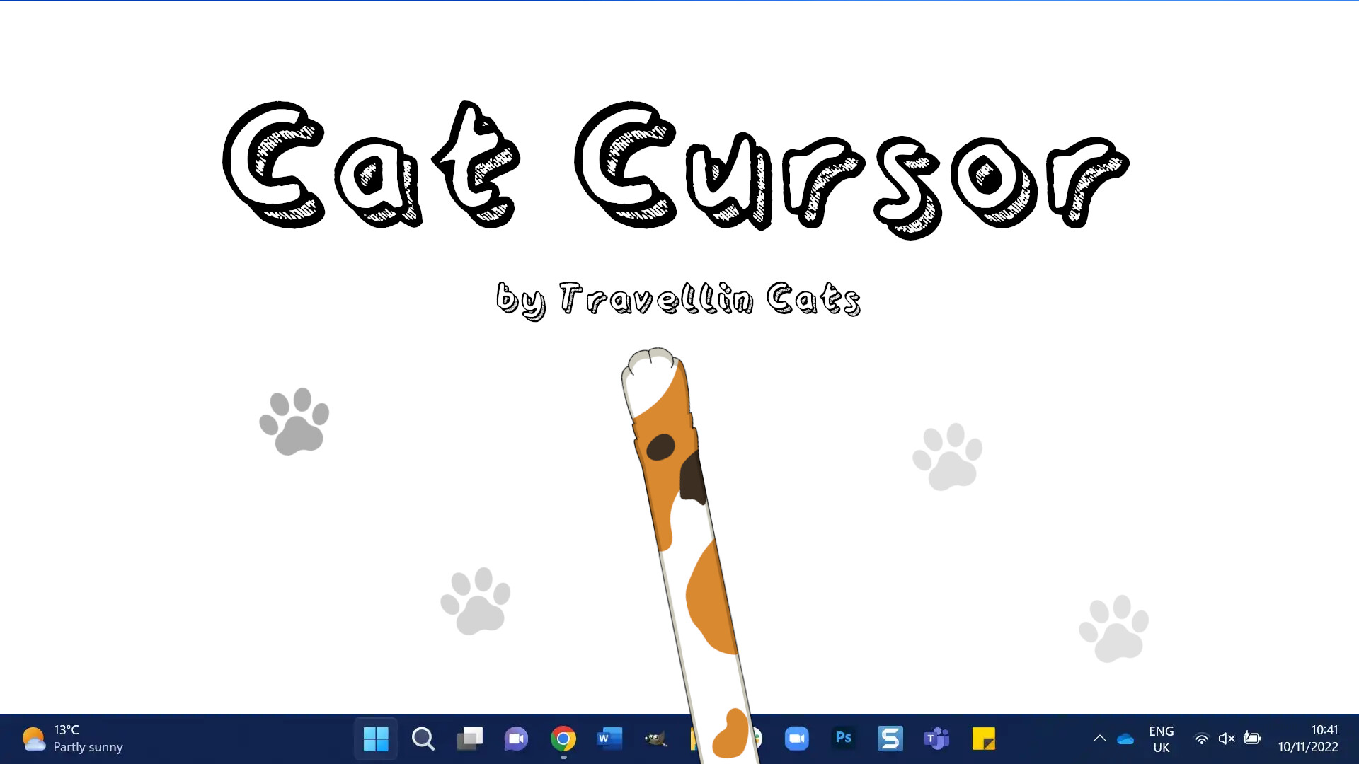 Cat Cursor by Travellin Cats screenshot 1