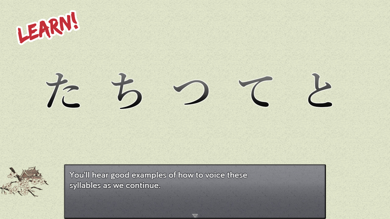 Learn Japanese To Survive! Hiragana Battle screenshot 1