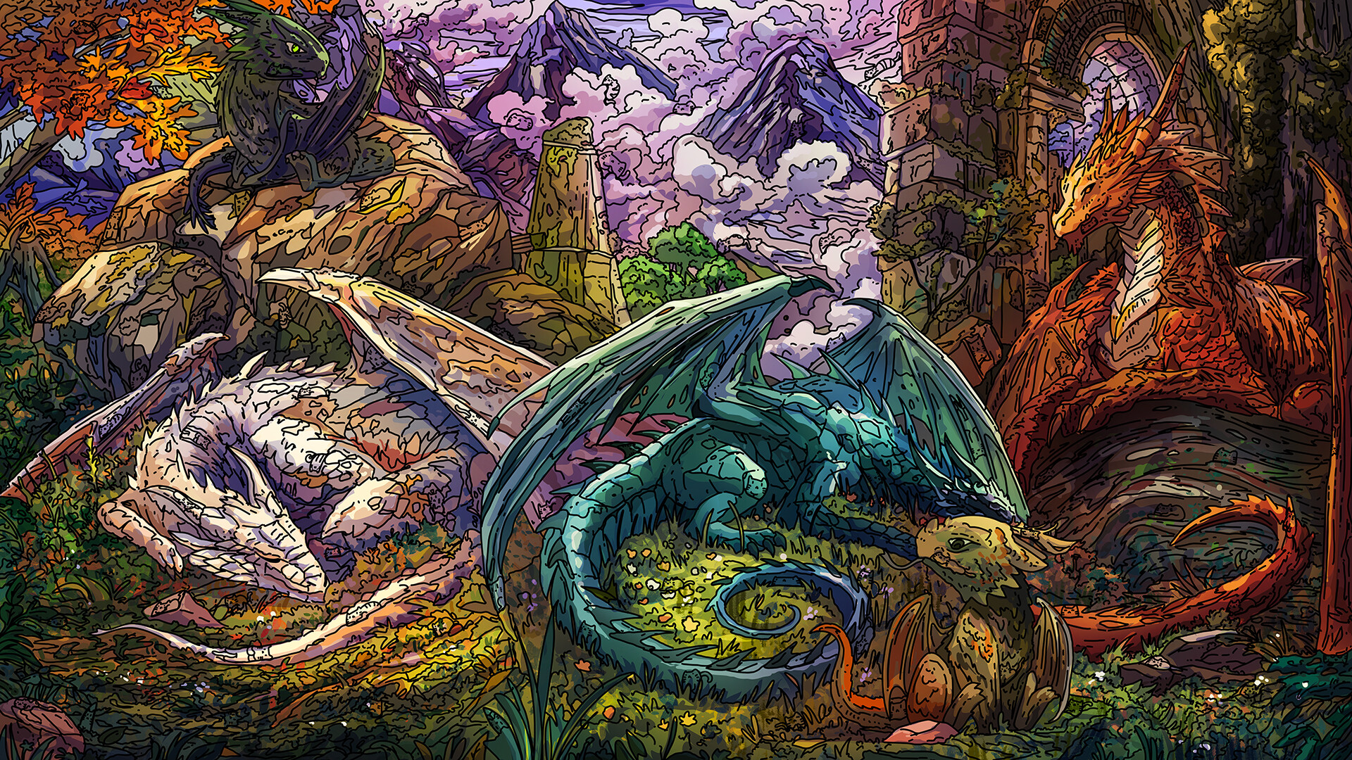 100 Dragon Cats screenshot 1
