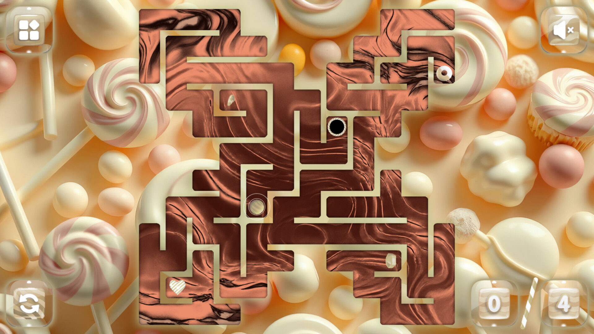Sweetie Candy Maze: White Chocolate screenshot 4