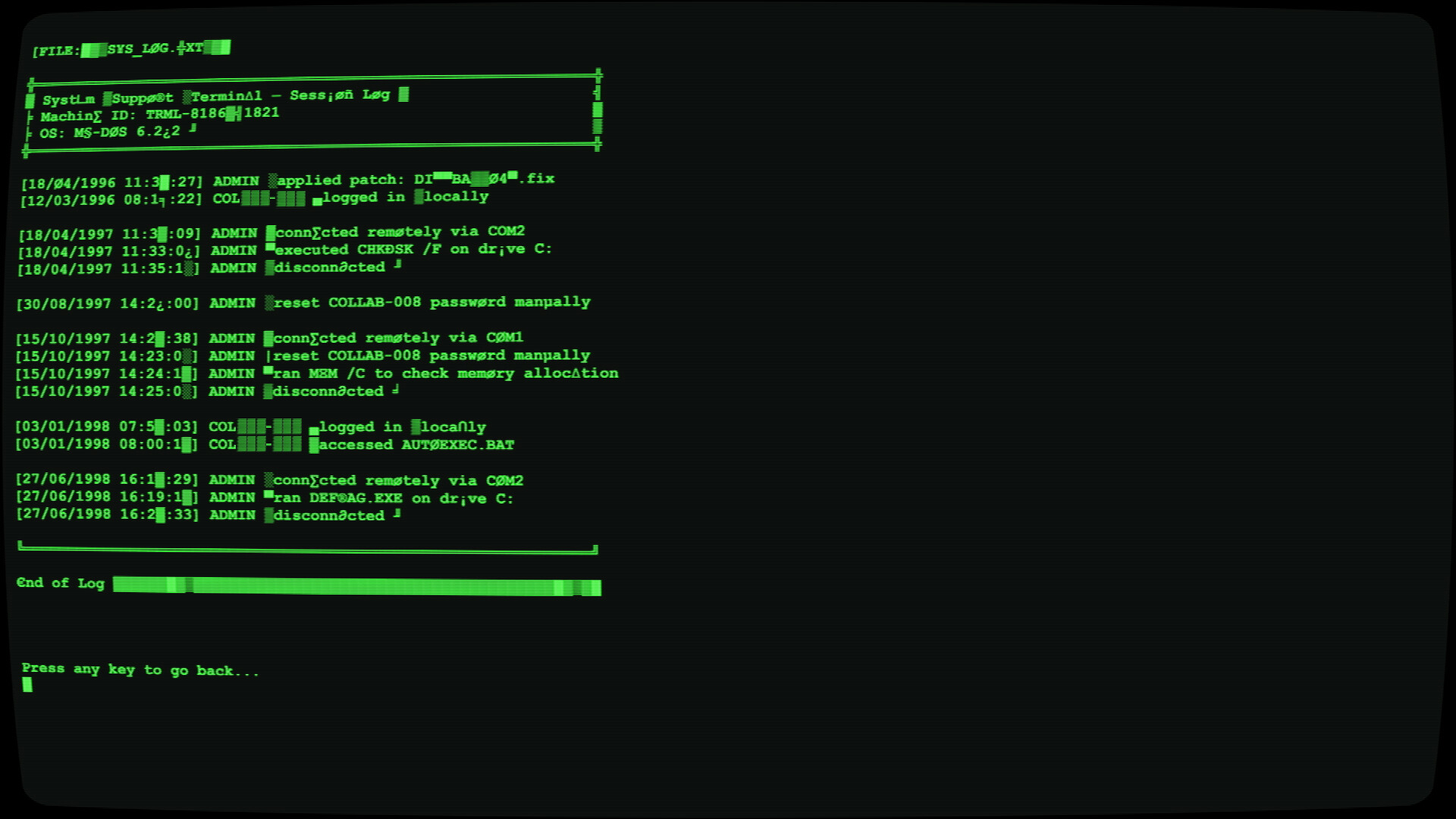⟨Unknown_Terminal⟩ screenshot 1