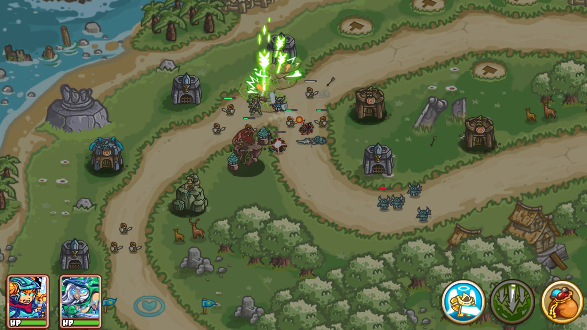 Mini Warrior Defense screenshot 2