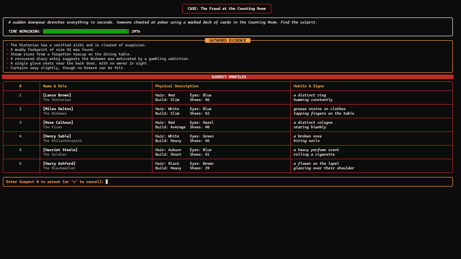Micro Mystery Investigator: Noir Edition screenshot 2