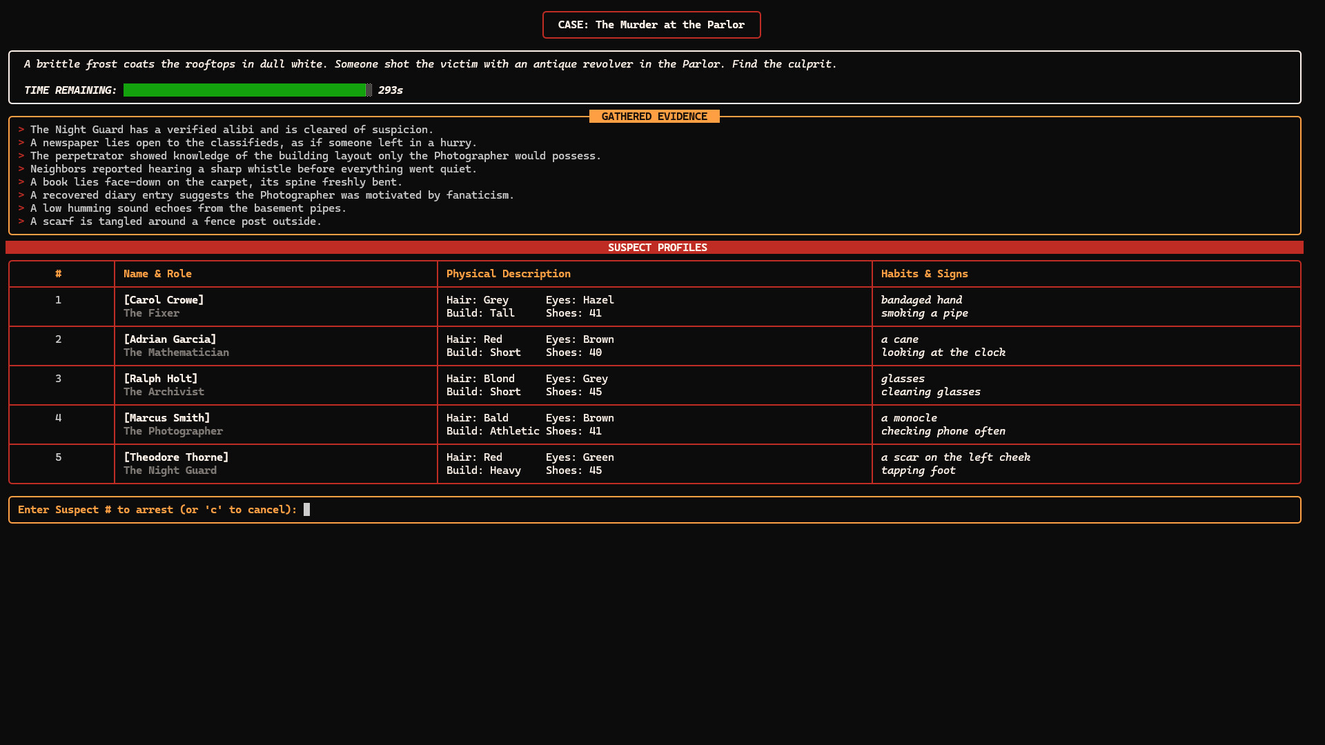 Micro Mystery Investigator: Noir Edition screenshot 3