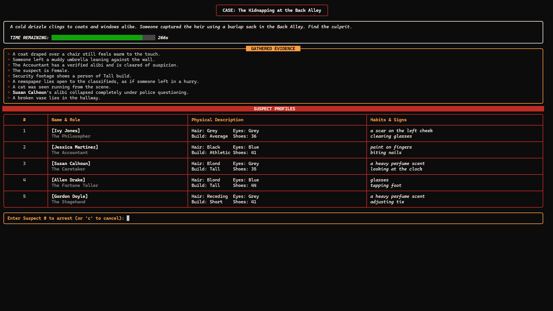 Micro Mystery Investigator: Noir Edition screenshot 5