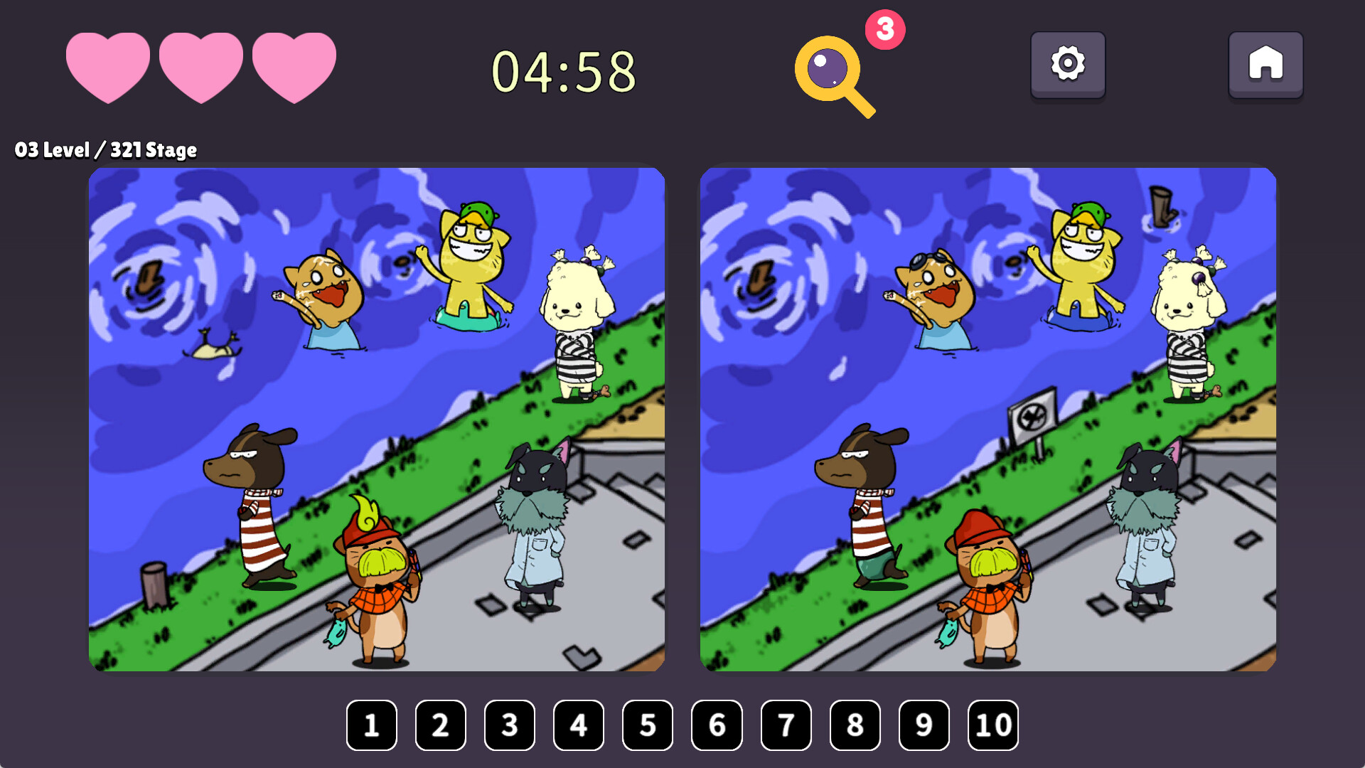 Spot the Difference: Detective Neko screenshot 4