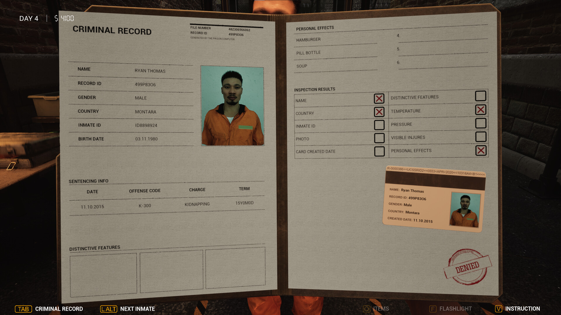Intake protocol screenshot 2
