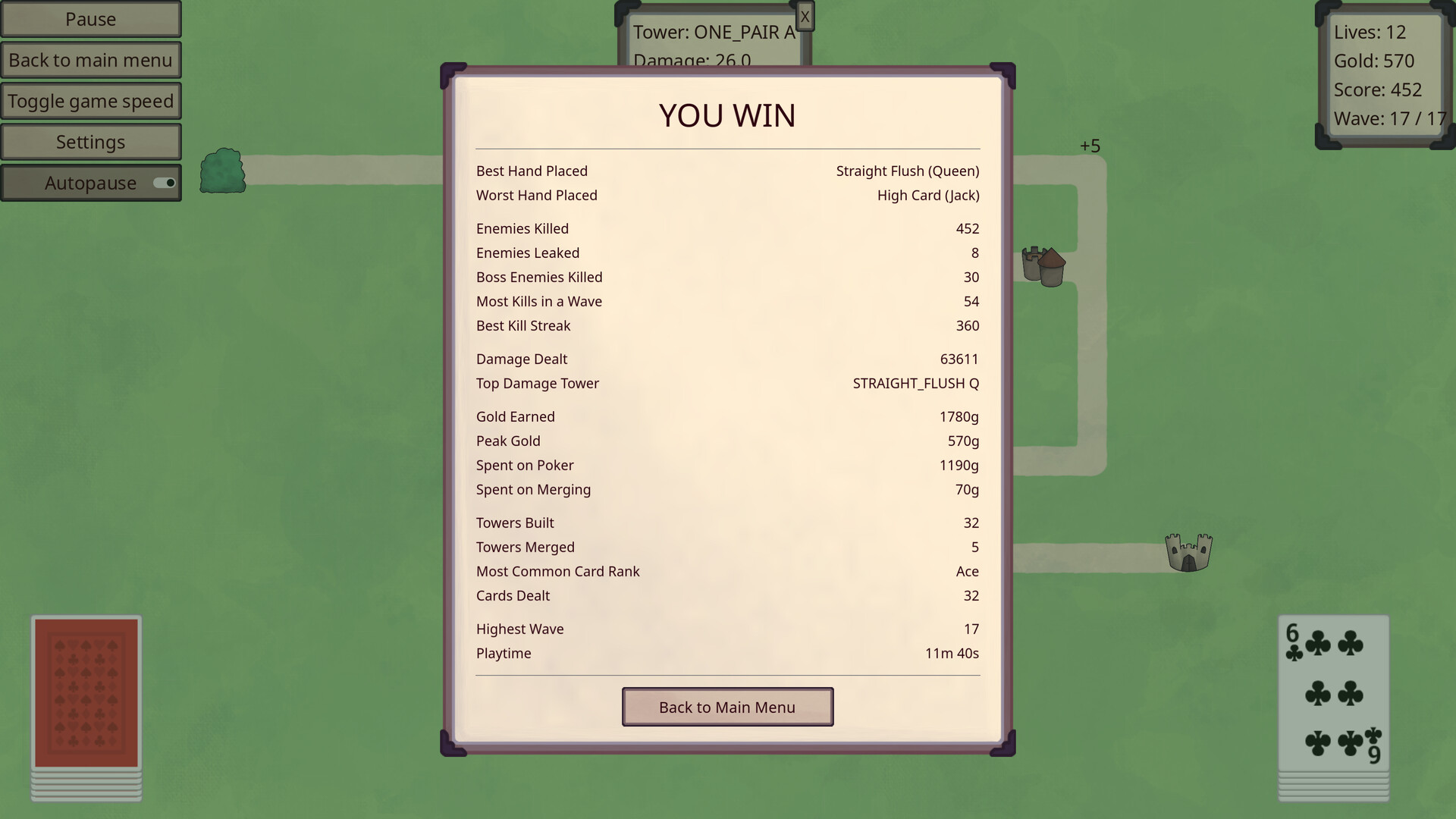 Royal Flush Defense screenshot 5