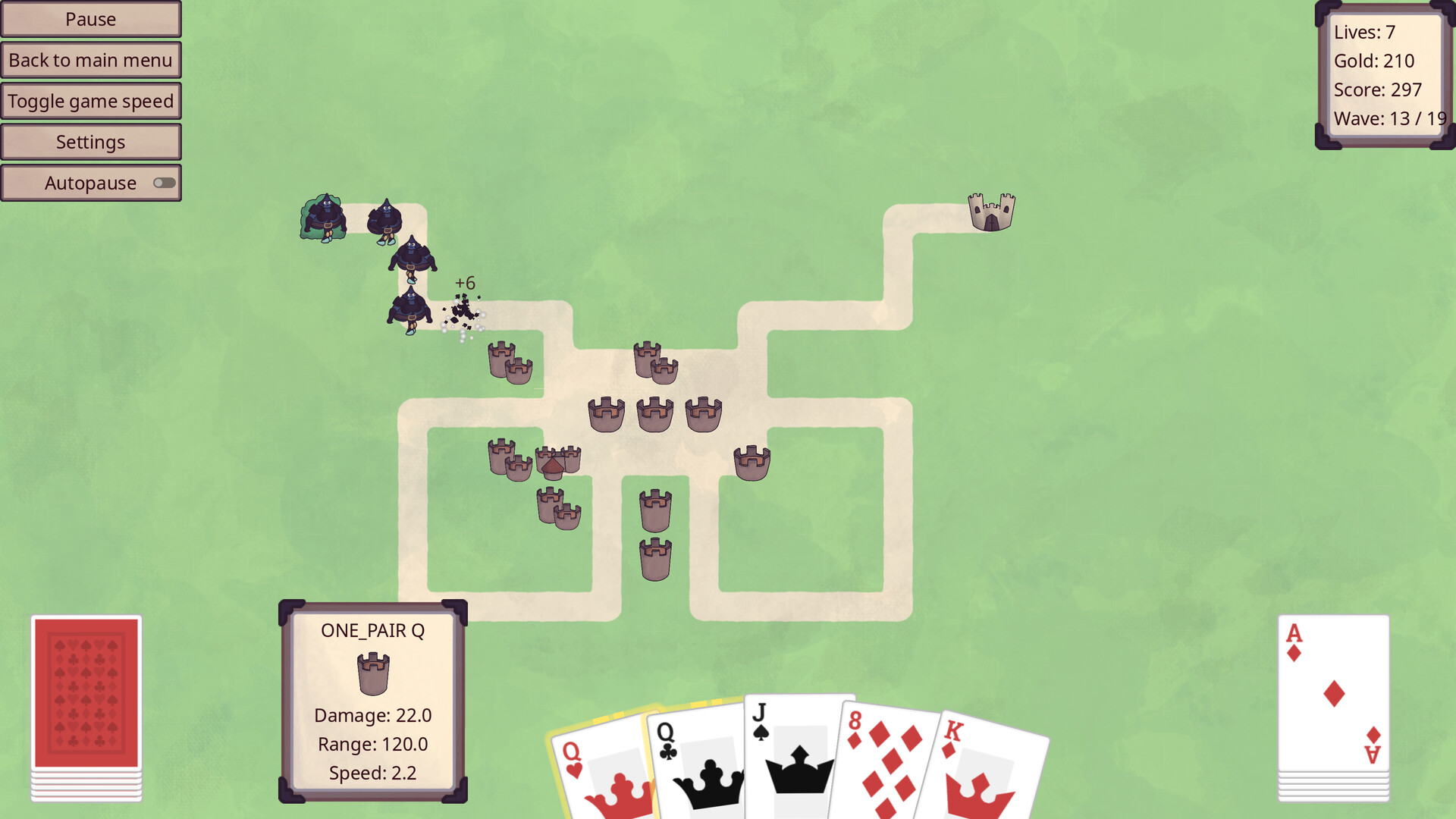 Royal Flush Defense screenshot 2