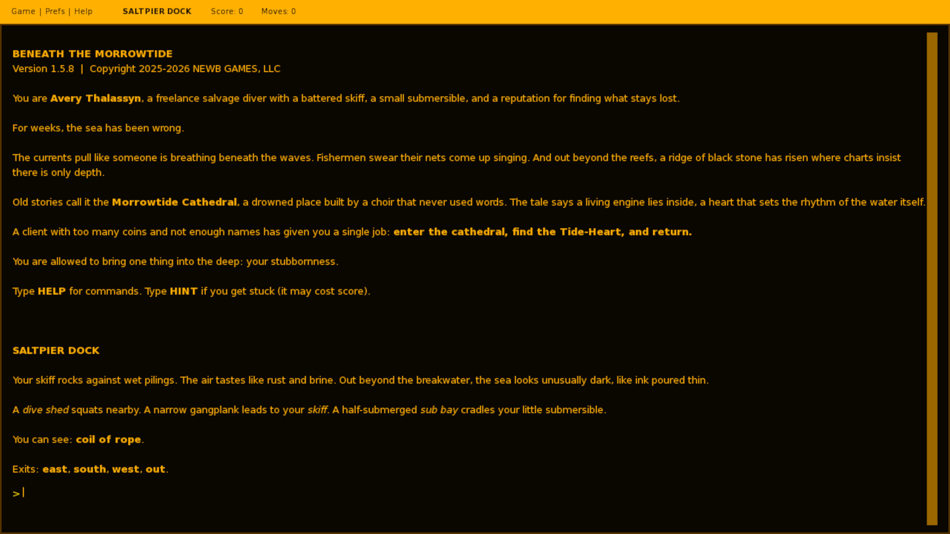 Terminal Tales: An Interactive Fiction Anthology screenshot 5