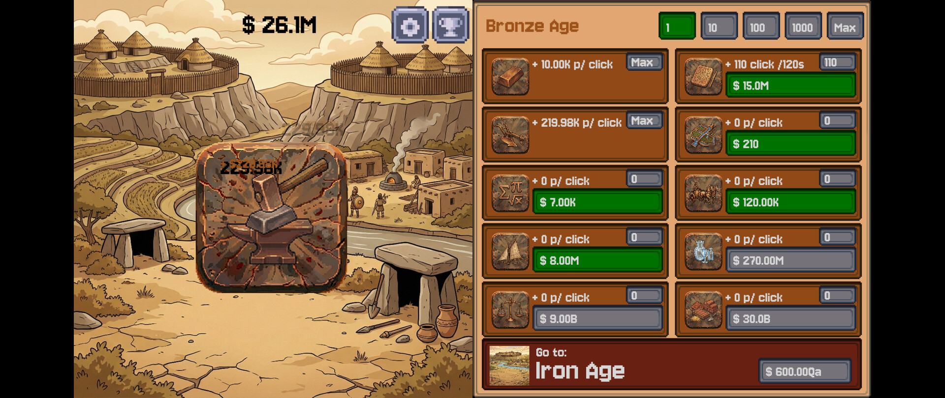 Stone to Silicon - Idle Clicker screenshot 3