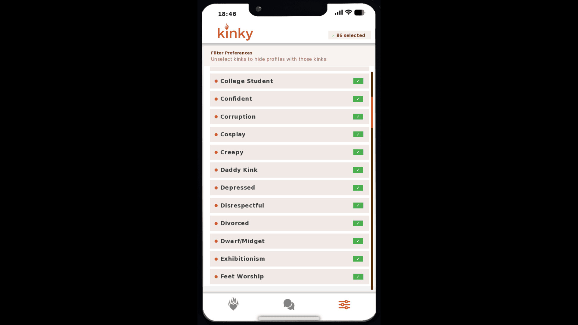 Kinky Phone - Swipe to Seduce screenshot 9