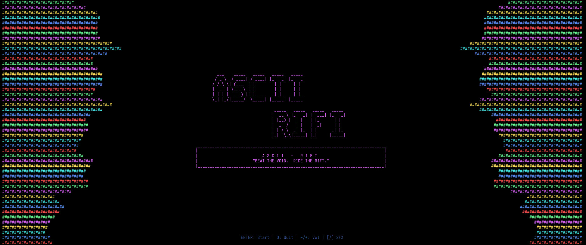 ASCII-RIFT screenshot 1