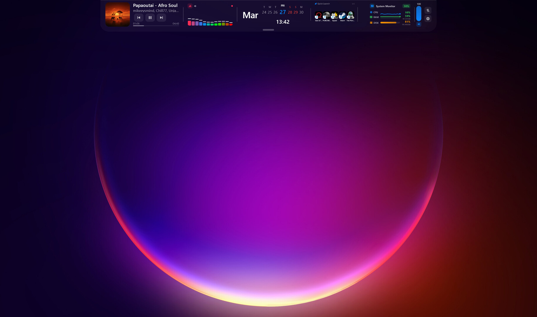 DockBar screenshot 2