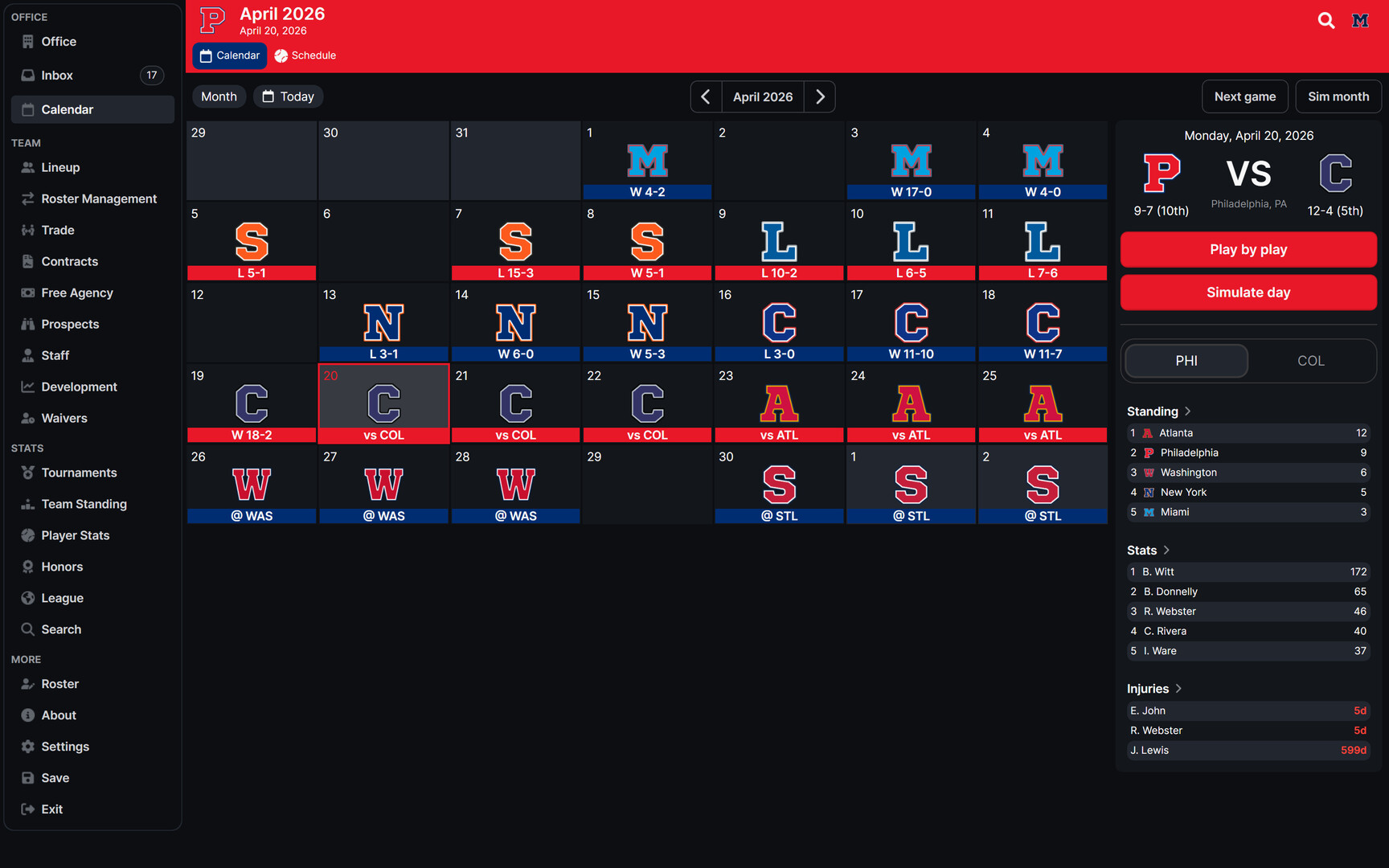 Baseball Legacy Manager 26 screenshot 4