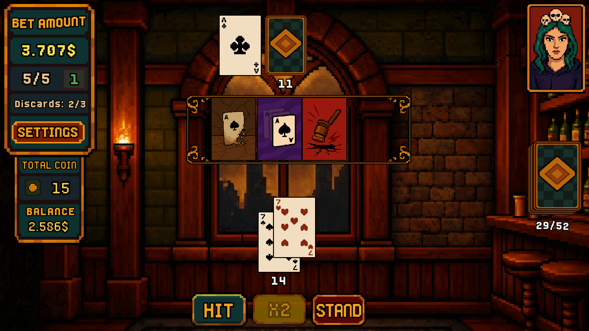 Dealer Bust! | Roguelike BlackJack screenshot 5