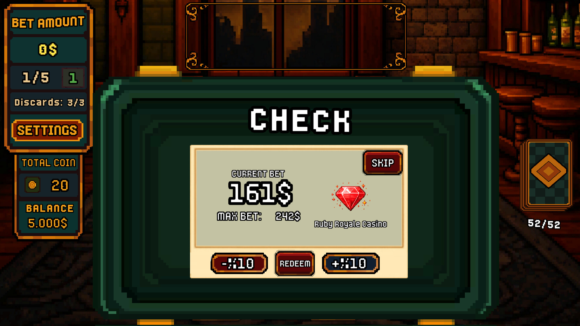 Dealer Bust! | Roguelike BlackJack screenshot 4