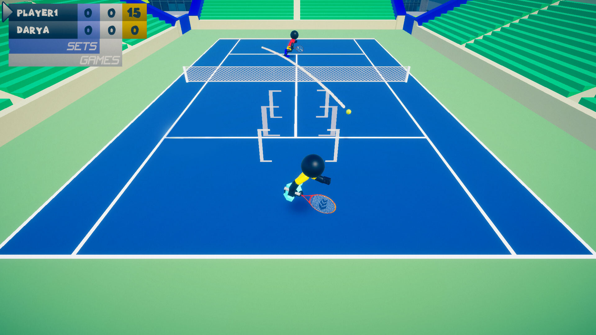 Stickman 3D Tennis DELUXE screenshot 4