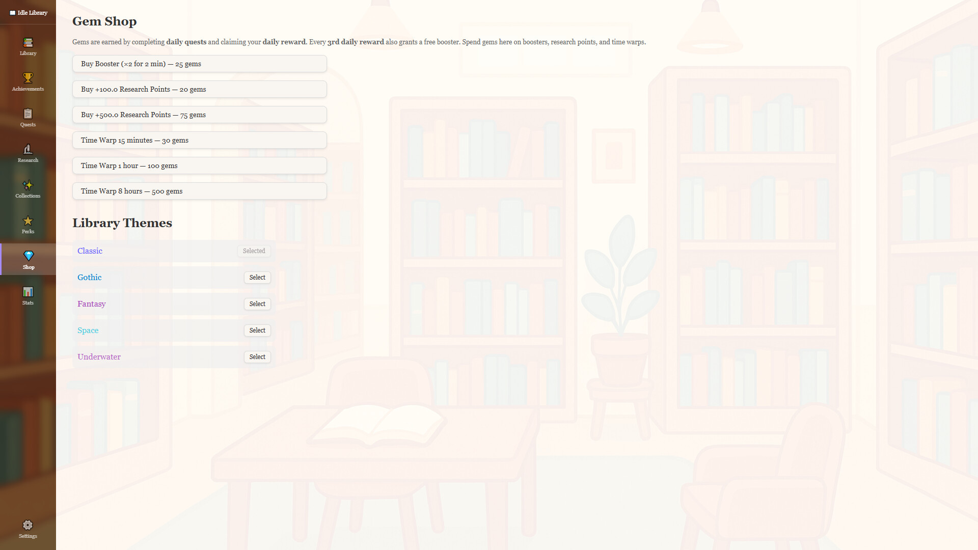 Idle Library screenshot 7