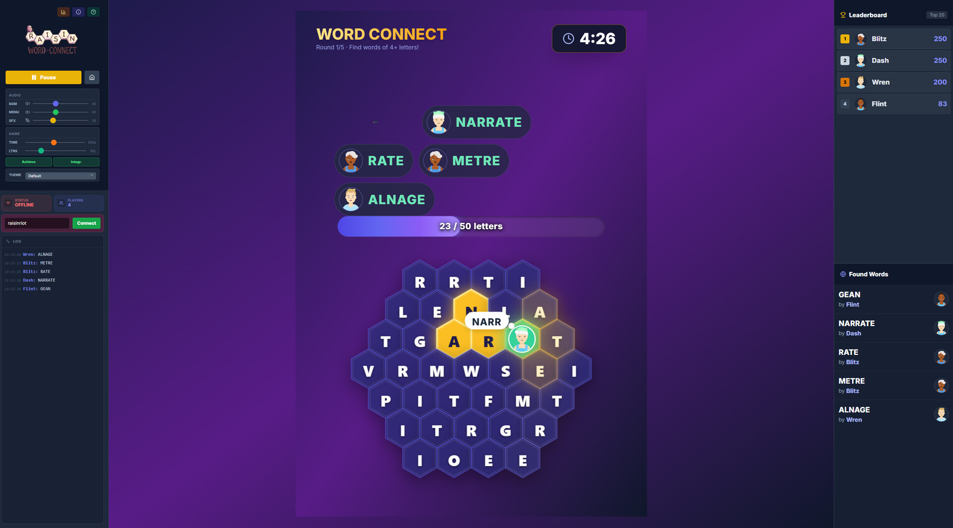 Raisin Word-Connect screenshot 1