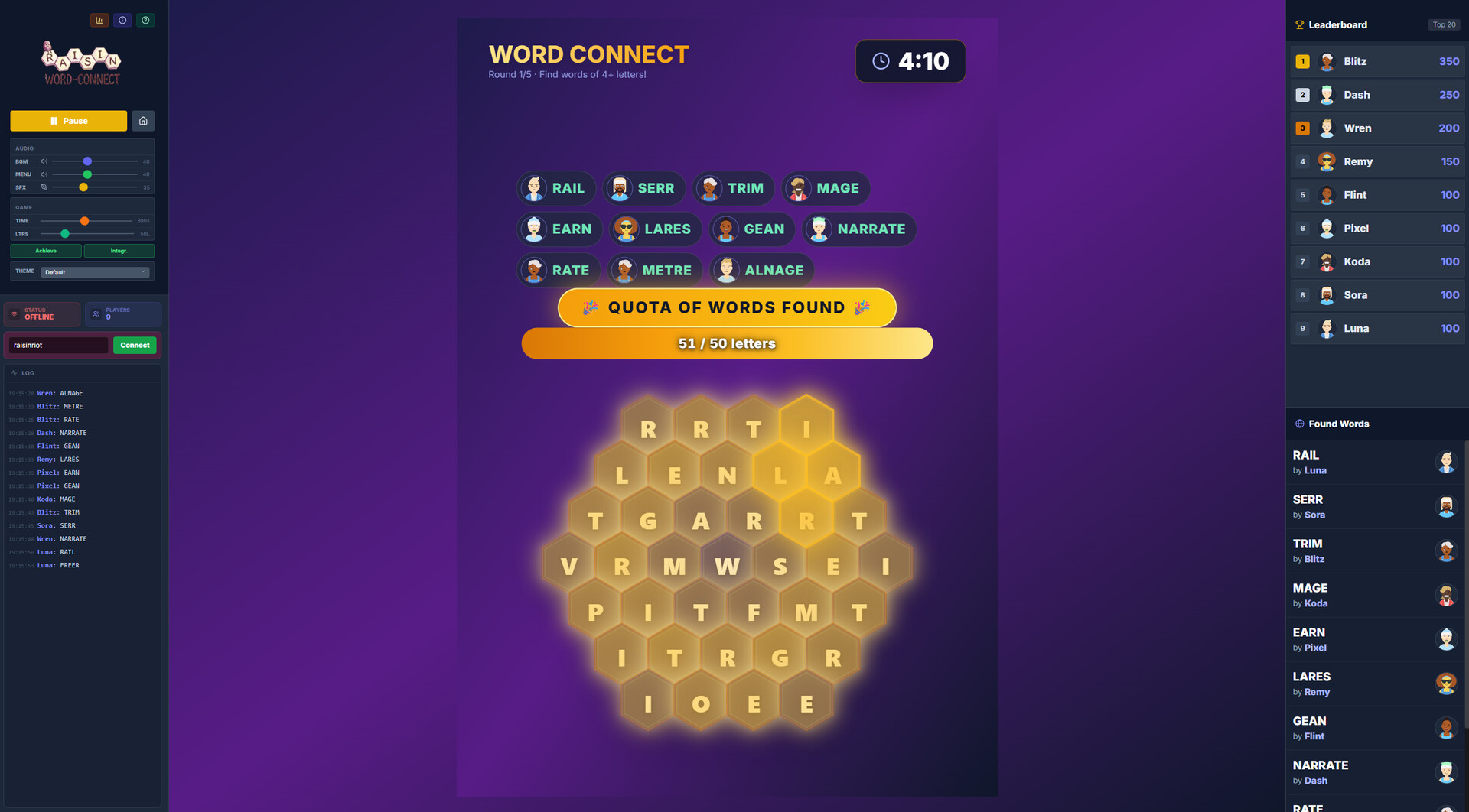 Raisin Word-Connect screenshot 2