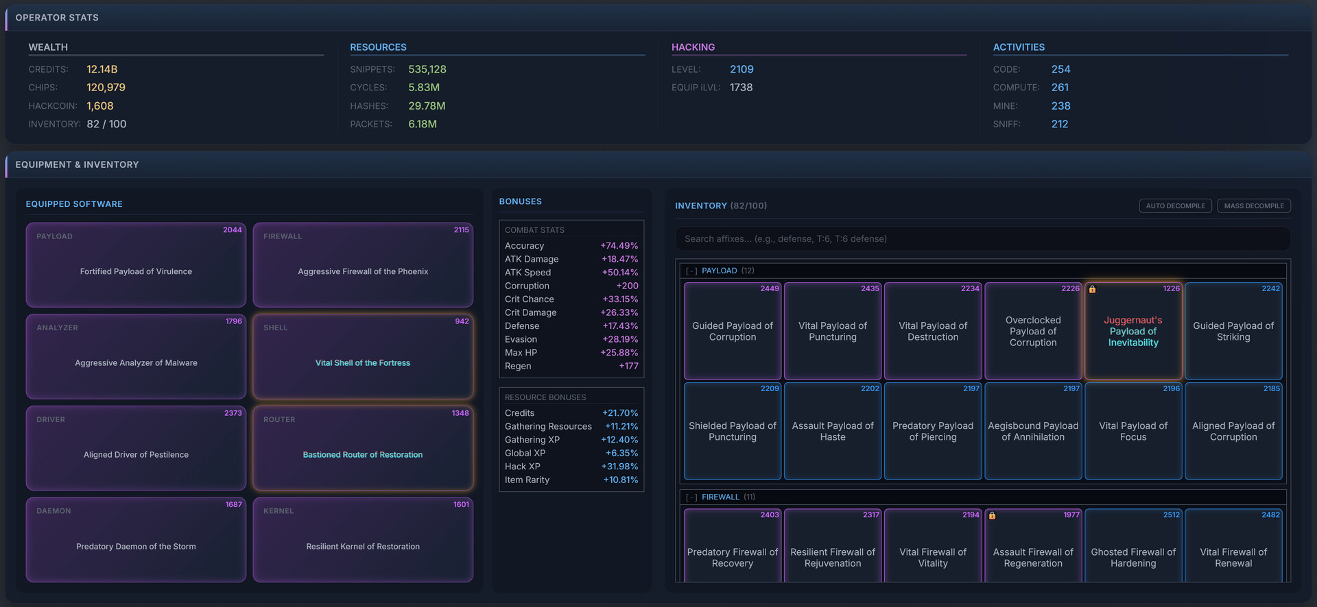 Idle Hacking: An Inaction RPG screenshot 2